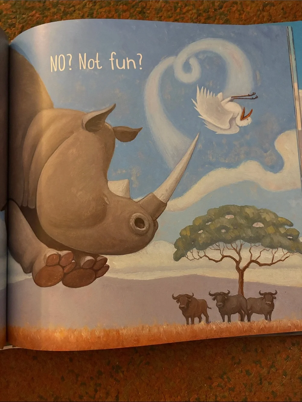 Scholastic Blue Children's Picture Book Duo - Penguin & Rhino Covers